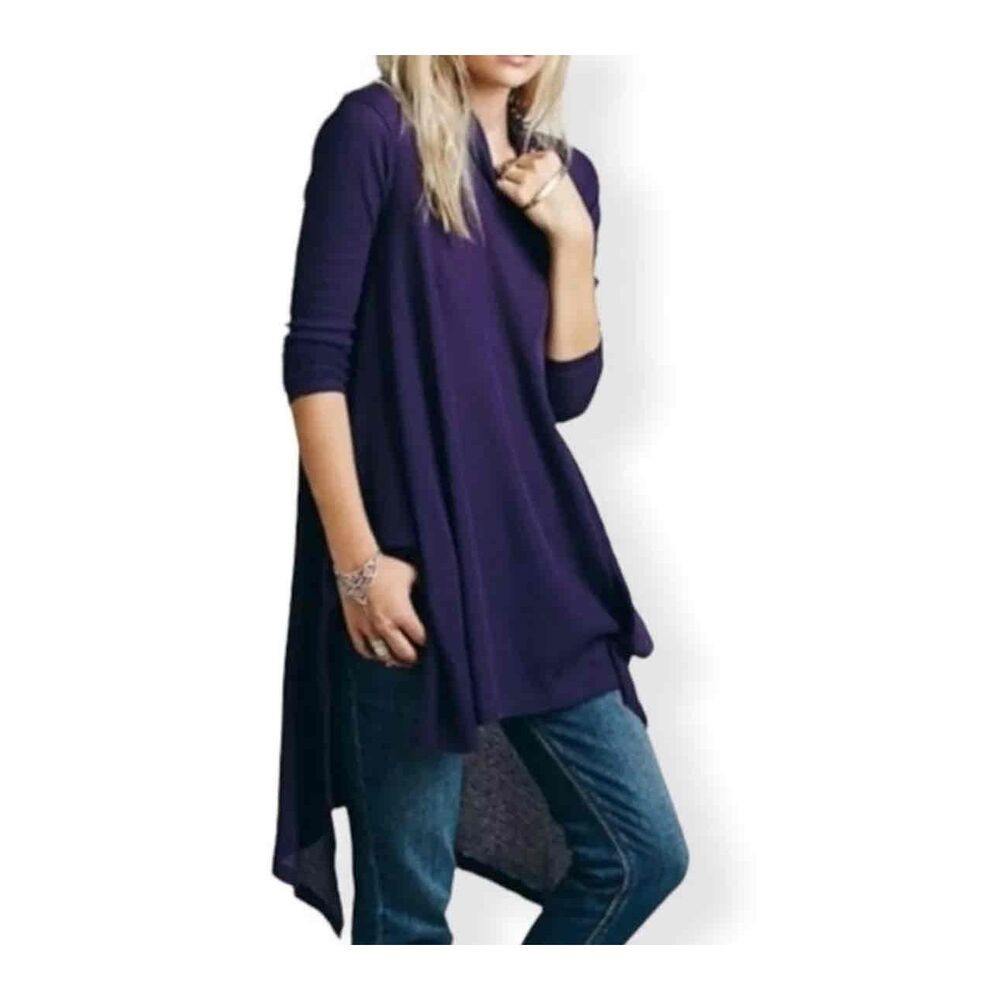 We The Free Wonder Woman Asymmetrical Tunic XS Oversized Lagenlook Boho Thermal